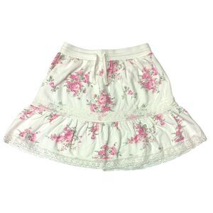 Treasures By Shabby Chic Women's Lace Hem Soft Skirt - Vanilla Ice
